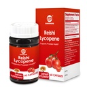 Lykopén Supplement 100mg, Natural Tomato Extract with Reishi Mushrom 200mg, Mushrom Capsula od Immune Health, Gluten-Free, Non-GMO, Vegan, 60 Rapid Release Kapsule