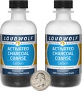 Aktivovaný Charcoal / 4 Ounces in 2 Bottles / 100% Pure Food Grade/Granules