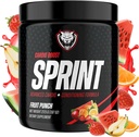 6AM Beh Sprint - Pre cvičenie Powder for Instant Energy Boost for Cardio and Focus - Žiadne nervy, vysokoenergetické kondicionovanie Formula - všetky prírodné, Keto, Vegan (Ovocné Punch, plná fľaša)