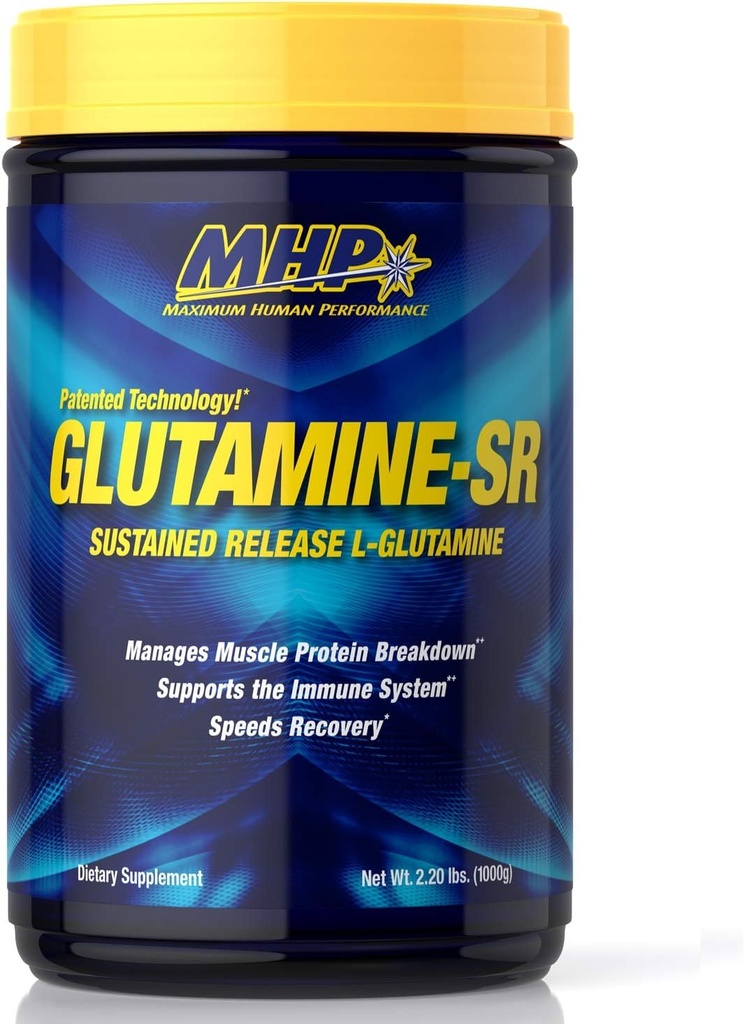 MHP glutamín SR, Immune Health, Muscle Recovery, Podpora svalovej hmoty, Speed Recovery, 160 Servings, 2,2 libra (Pack of 1)