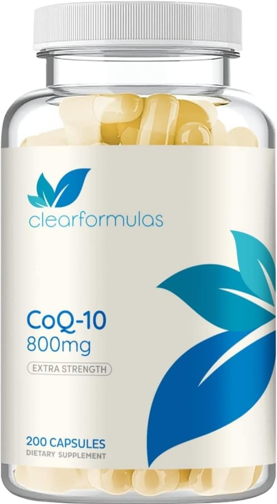 Extra Strength CoQ10 800mg - Quick Absorption Coenzyme Q10 800mg Potent Antioxidant for Heart Energy and Aging Support - High Stability CoQ10 Ubiquinone Caps - Made in a cGMP US Lab (100 Servings)