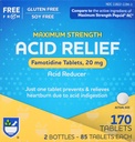 Rite Aid Reducer, Maximálna sila Famotidín Tablety, 20 mg - 2 Fľaše, 85 Počet Spolu (170 Počet) 
