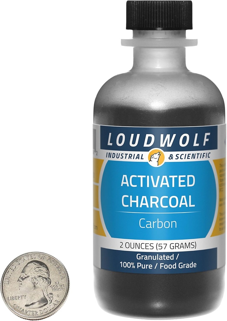 Aktivovaný Charcoal/Fine Grains / 2 Ounces / 100% Pure Food Grade