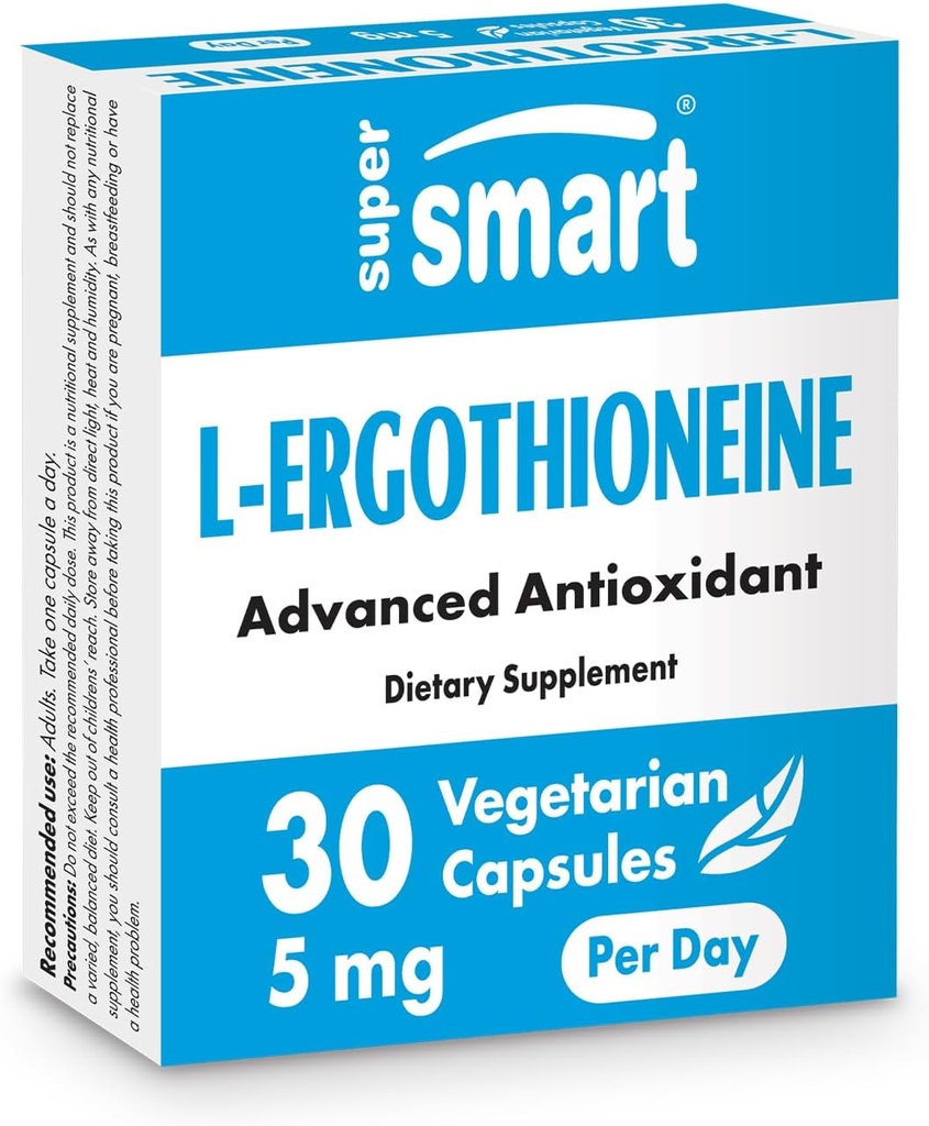 Supersmart L-Ergotioneine Doplnok 5 mg za deň (Advanced Antioxidant) 