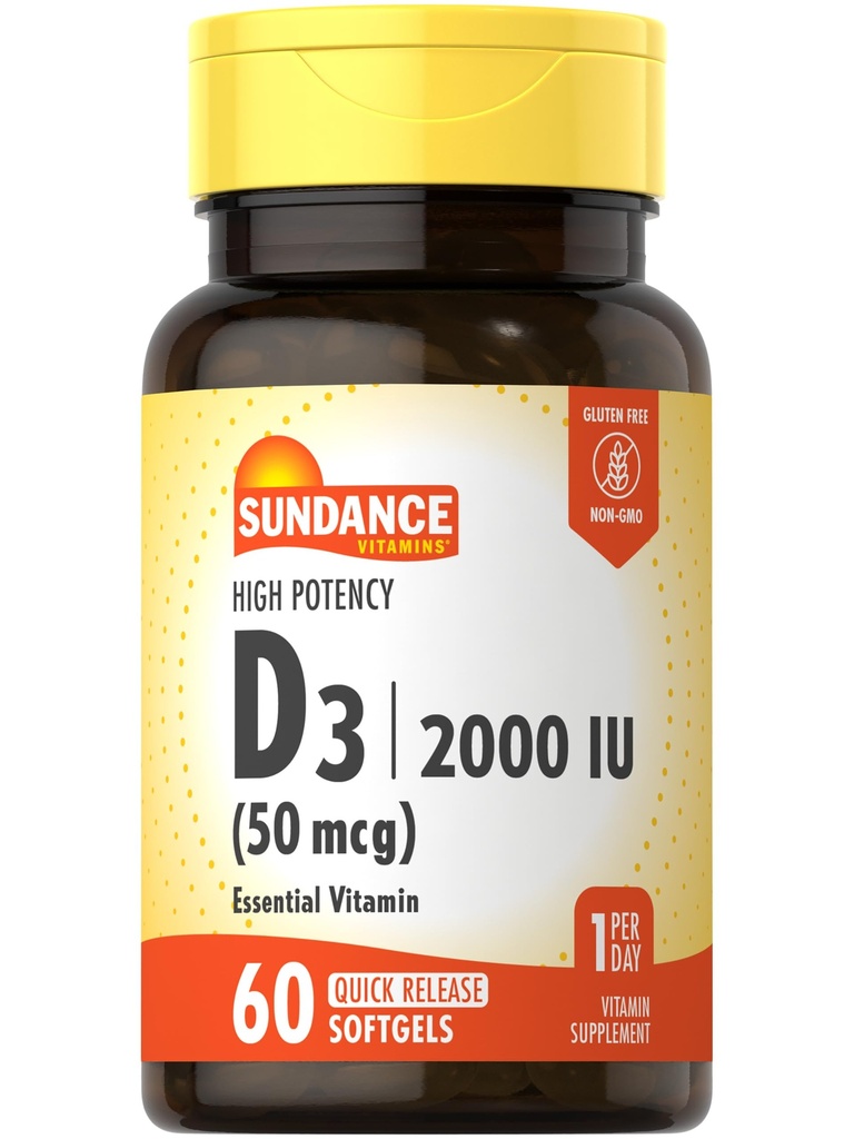 Sundance vitamín D3 2000 IU 