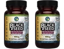 Amazing byliny Premium Black Seed Oil Kapsule - Gluten Free, Non GMO, Cold Pressed Nigella Sativa Aids in Digestive Health, Immune Support, Brain Function - 90 Gróf, 500mg (Pack of 2)