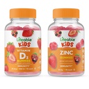 Životaschopné vitamín D deti + zinok deti, Gummies Bundle - veľké ochutnávky, vitamín doplnok, bez lepku, bez GMO, žuvacie Gummy