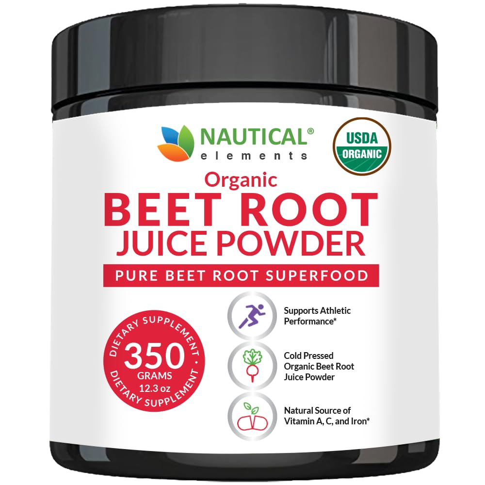 Organická Beet Juice prášok - 20:1 Koncentrácia Beet prášok Organické - podpora obehu - bohaté na oxid dusnatý - studené-Pressed 100 Služobné korenistej prášok doplnok - 12.3oz