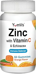 Zinok Vitamín C a Echinacea Gummy pre dospelých a deti YumVs 