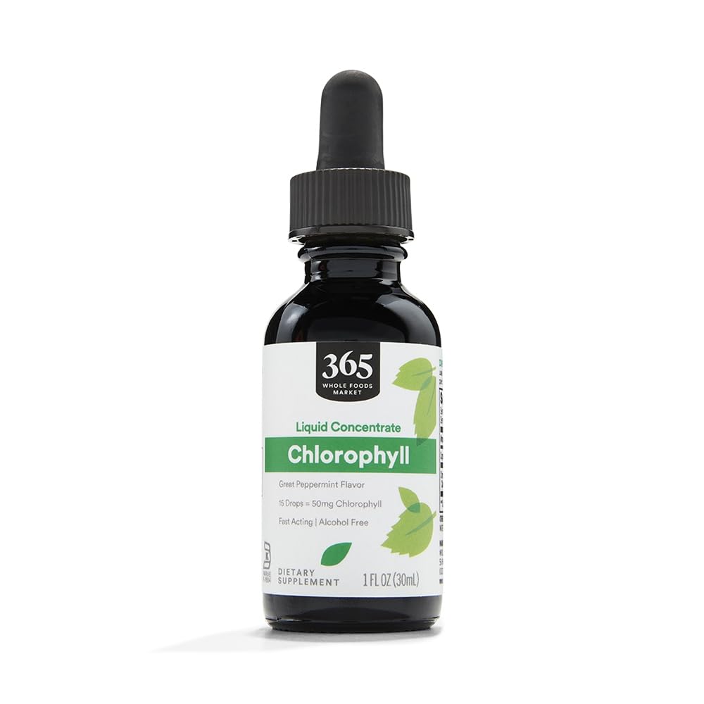 365 podľa Celopotravinárskeho trhu, tekutý koncentrát Chlorofyl, Peppermint Flavor, 1 Fl Oz