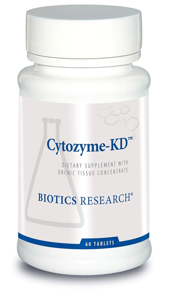 Biotics Research Cytozyme KD Neonatálne obličky, podporuje zdravie obličiek, zdravie srdca, SOD, Catalase, potent Antioxidant aktivita, 60 tabliet