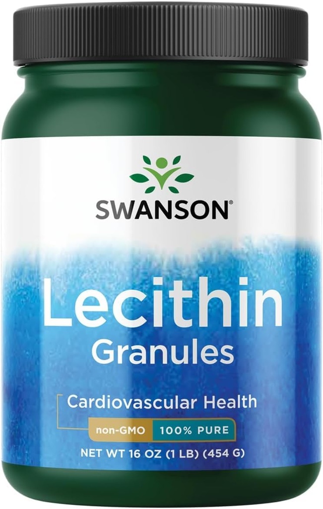 Swanson 100% Pure Lecithin Granule (non- GMO) 16 Ounce (1 lb) (454 g) Granulát