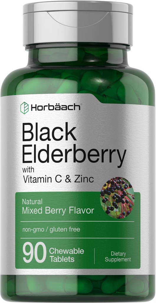Horbaach Black Elderberry s vitamínom C a zinkom 