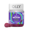 OLLY Keep it moving Cconcase Relief, Rebarbora, Prunes, Amla - Plum Berry Flavor - 30ct