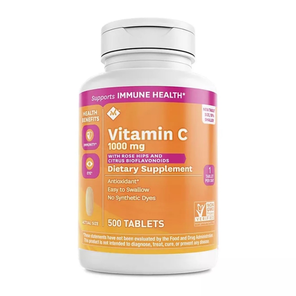 Mark člena Vitamín C 1000 mg s Rosehips a Citrus Bioflavonoidy (500 ct.)