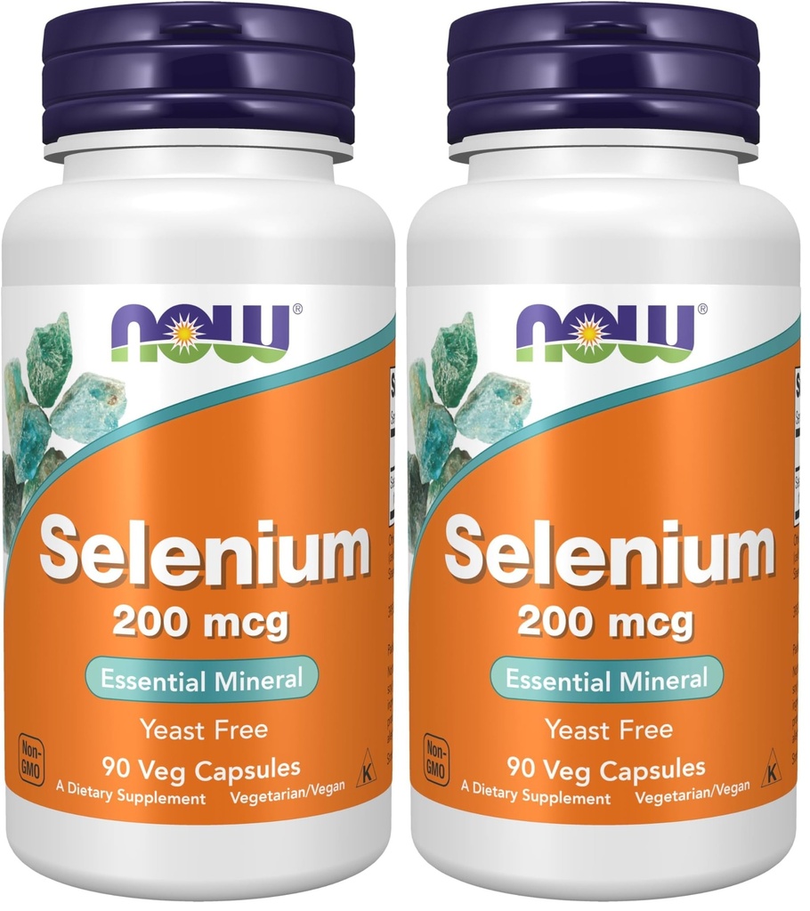 Teraz doplnky, selén (L-selenometionín) 200 μg, esenciálne minerálne *, 90 Veg kapsuly (dávka 2)