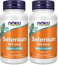 Teraz doplnky, selén (L-selenometionín) 200 μg, esenciálne minerálne *, 90 Veg kapsuly (dávka 2)