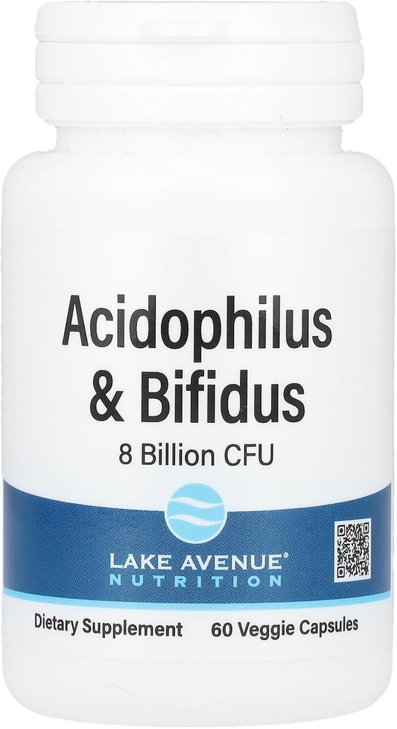Kalifornia Gold Nutrition Acidophilus a Bifidus, Probiotic Blend s Lactobacillus acidophilus, Bifidobacterium lactis a Bifidobacterium longum, 60 Veggie Capsules