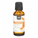 365 by Whole Foods Market, Vitamín D-3 Liquid Citrus Flavor 1000IU, 1 OZ