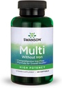 Swanson Multi bez železa Multivitamínové zdravotné doplnky bez železa Formula 120 Softgels Sgels