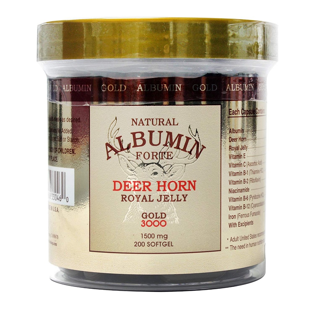 Prírodný album Forte Deer Horn Royal želé - 1500mg/200 Softgel