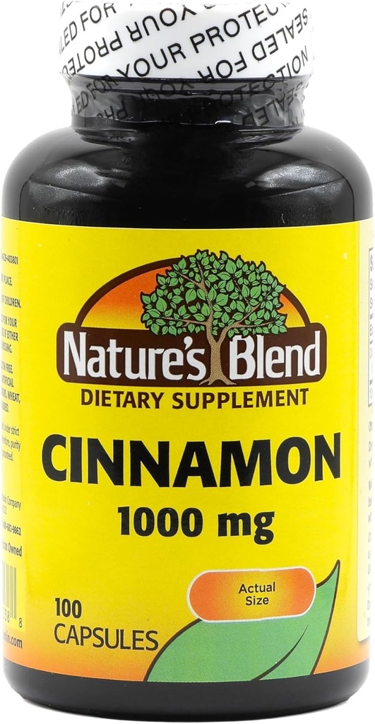 Prírodná zmes škorica 1 000 mg 100 kapsúl