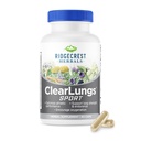 Ridgecrest Herbals ClearLungs Sport, Oxygen Intake and Lung Support Formule with Cordyceps, Rhodiola, Eleuthero (60 Vegan Caps, 30 Serv)
