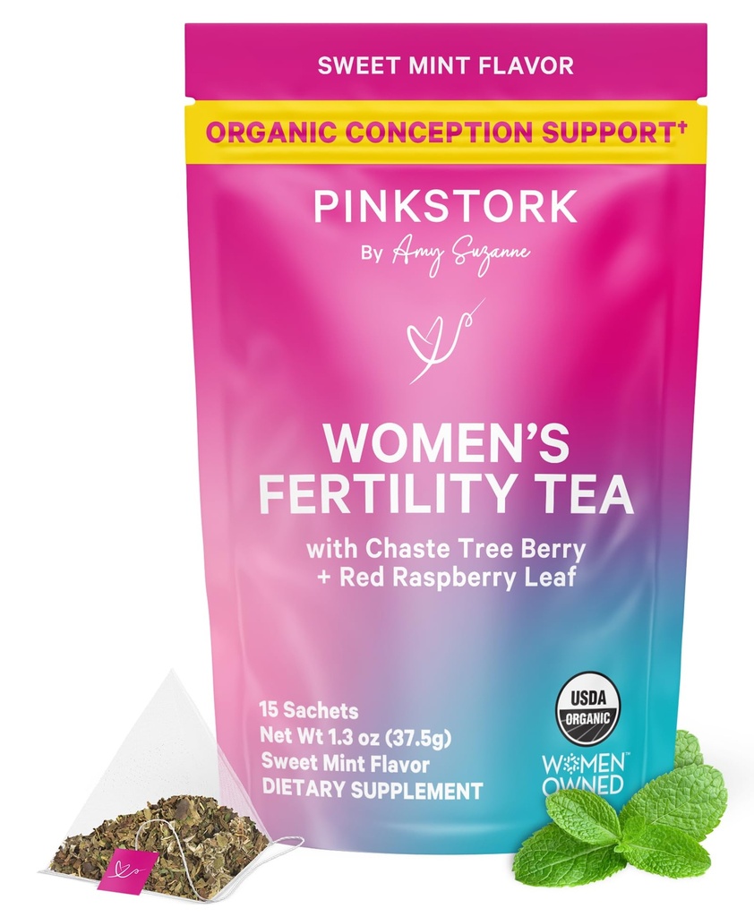 Pink Stork Organic Fertility Tea for Women 