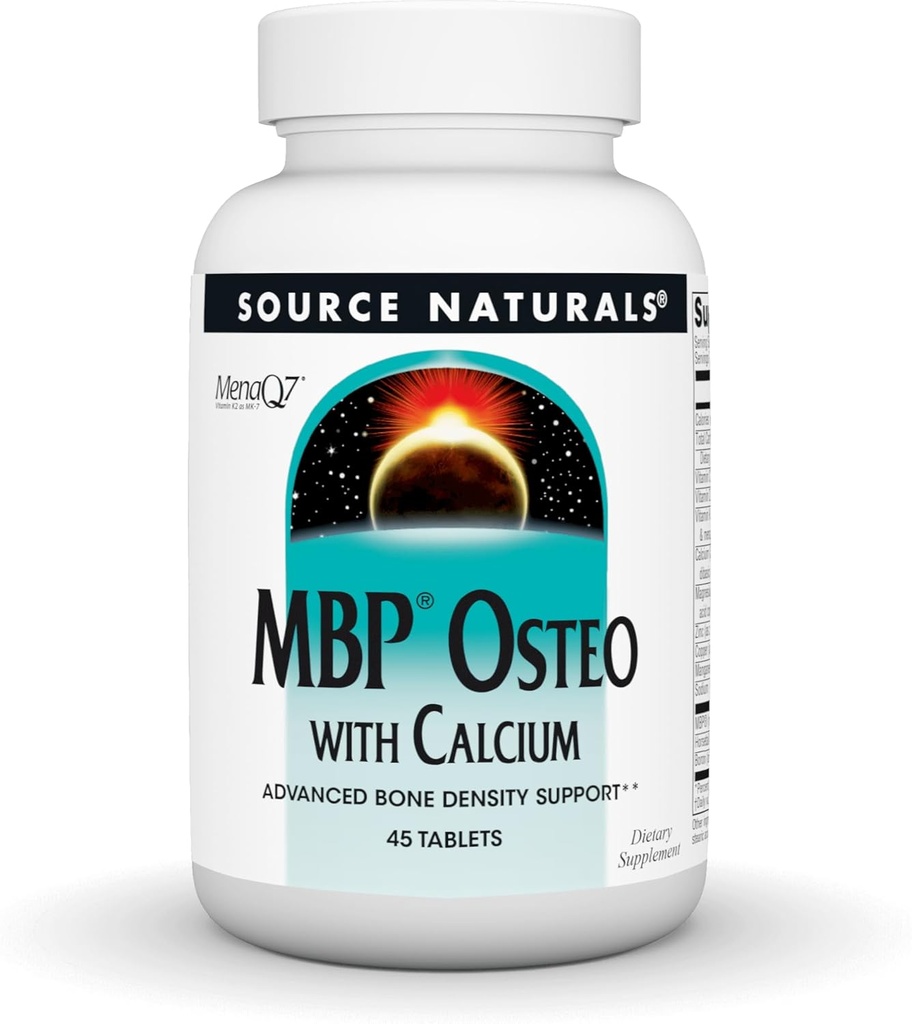 Zdroj Naturals MBP Osteo s vápnikom, Advanced Bone Density Support*, 45 tabliet