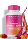 Premium prenatálnych vitamínov s DHA, folátom a vitamínom D - multivitamínová zmes a zmes živín pre vývoj neurálnej trubice a plodu - tehotenstvo musí mať - 60 vegánskych gumínov