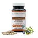 Tajomstvo Tribe Juniper 60 Kapsule, 1000 mg, USDA Organic Juniper (Juniperus communis) Sušené Berry (60 kapsúl)
