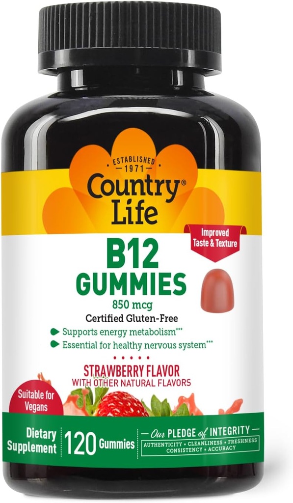 Country Life Vitamín B12 Gummies 