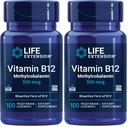 Predĺženie života Vitamín B12 Metylkobalamín 500mcg - Vitamín B12 Doplnok pre všeobecnú energiu a zdravie mozgu - Bezcukrové vegetariánske Lozengy Rozpustite v ústach - Raz denne - 100 Počet