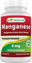 Najlepšie prírodné Mangán (Mangán Amino Acid Chelát) 8 mg- 250 tabliet