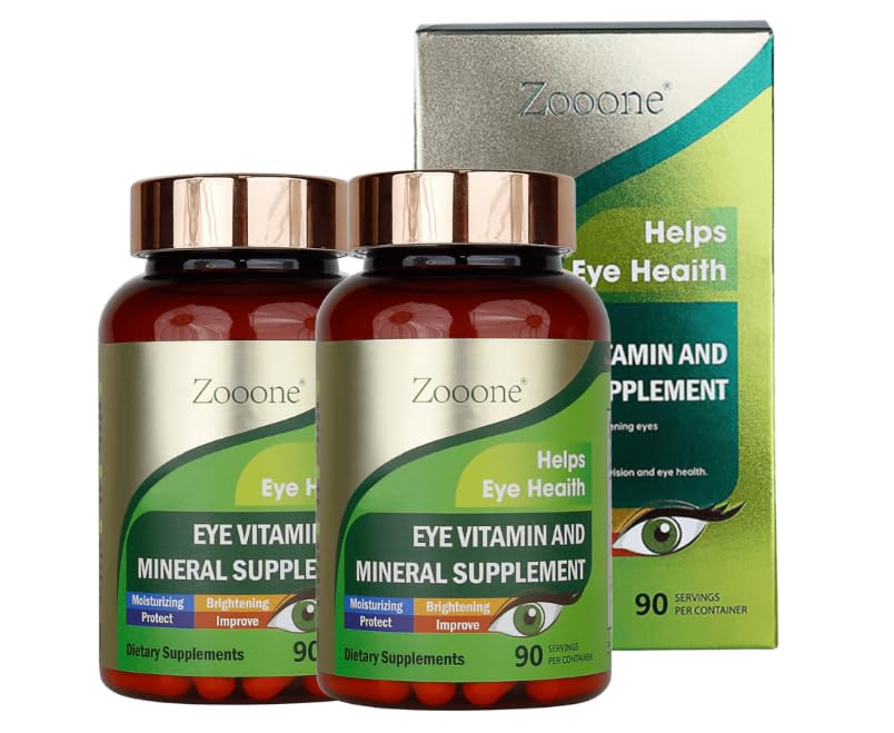 zooone- lutein očné vitamíny doplnok pre makulárne zdravie a suché oko, obsahuje luteín, zinok, vitamíny C/E a zeaxantín na podporu očného zdravia, 90 tabliet (2)