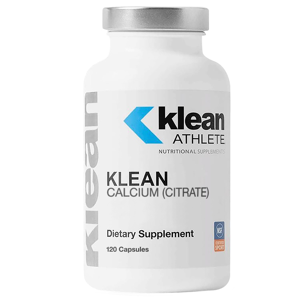 Klean ATHLETE Klean Calcium Citrate - pre Bone Health & Density - Bone Support for Sports* - Gluten Free, Vegan & Non-GMO - 120 Kapsule