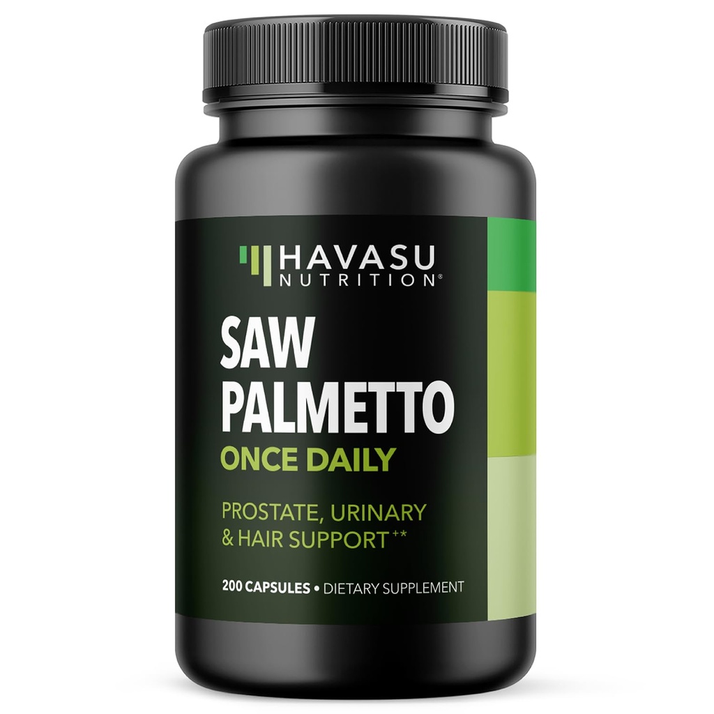 Saw Palmetto pre mužov Prostate zdravotné doplnky na podporu močovej tract funkcie - 500mg per Serving - 200 Gróf - DHT Blocker Vlasy Vitamín - Vegan, non-GMO kapsule, viac ako 6 mesiacov