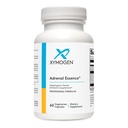 XYMOGEN Adrenal Essence - Adrenal Support with Adaptogenic Herbs (Cordyceps, Rhodiola Extract, Ženšen) + B Vitamíny - Pomáha podporovať zdravé energetické hladiny a zdravú imunitnú funkciu (60 kapsúl)
