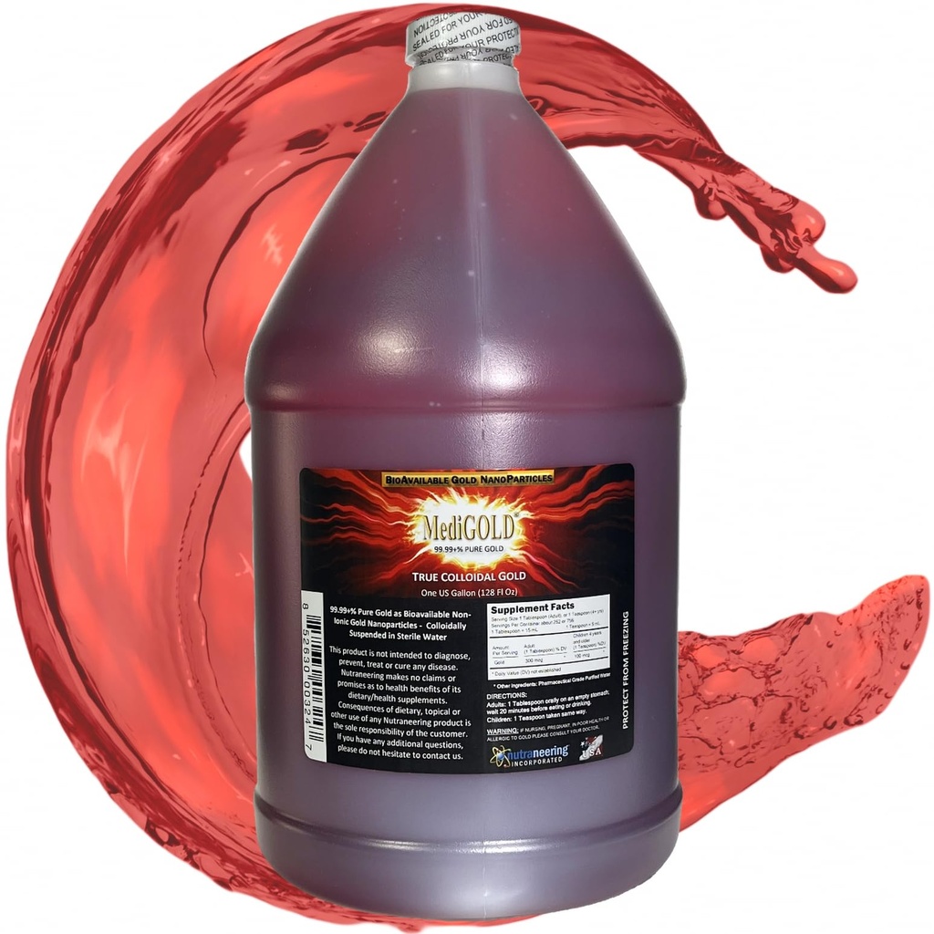 Pravé koloidné zlato - 1 americký Gallon v BPA Voľný Plastový džbán