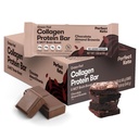 Perfektné Keto Bary - Najčistejšie Keto Snacks s kolagénom a MCT. Žiadny pridaný cukor, Keto Diet Friendly - 3g Net Carbs, 19g Tuk, 10g proteín - Diet Food Dessert (Almond Butter Brownie, 12 barov)