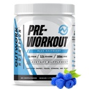 Outwork Nutrition Preworkout pre mužov a ženy - Nootropic Pre Cvičenie bez kreatínu, Powder pre-Workout s Taurine Rhodiola Citruline Malate Beta Alanyne Caffeine (Modrá malina)