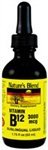 Prírodná zmes vitamín B-12 3000 μg Sublingválne kvapky 1,75 oz Tekutina
