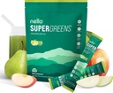 Nello Supergreens Superfood Drink Mix s Chlorella, Moringa, špenát, brokolica, tráviace enzýmy, a probiotiká 