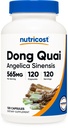 Nutricost Dong Quai 565mg, 120 Kapsule - Gluten Free, Non-GMO, Vegetariánske kapsule - Angelica Sinensis