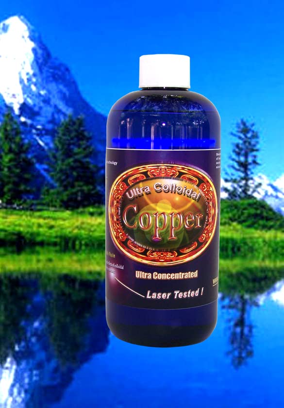 Silver Mountain Minerály Koloidná meď Tekuté minerálne doplnky 16 Oz. 100 PPM
