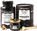 Lepšie Alt Shilajit Resin 30 gm & Sea Moss Capsules Energy Duo