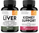 Sandhu's Liver Detox & Kidney Support Combo | Supports Liver, Kidney & Urinary Tract Health