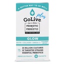 GoLive Probiotiká a prebiotiká pre ženy a mužov Glow for Beauty, Sugar-free Synbiotic Powder. +25 Bllion CFUs; 10 Klinické kmene pre zdravé, Immune & Digestive Health, 10 Počet (Pack of 1)