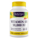 Zdravý pôvod Vitamín D3 10 000 IU (Non- GMO, vysoká potencia, podpora kostí, imunitná podpora, bezlepok), 120 softgelov