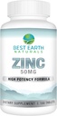 Najlepšie Earth Naturals 50 Mg Zinok Doplnky - Immune Suplement - High Potency Natural Antioxidant - 100 tabliet (100 Day-Supply)